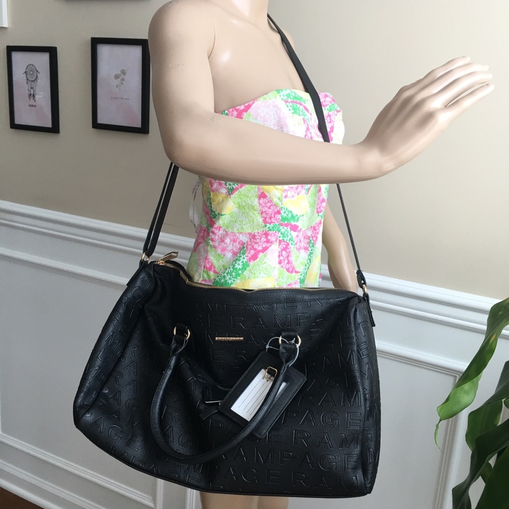 NEW Rampage Black Weekender Bag